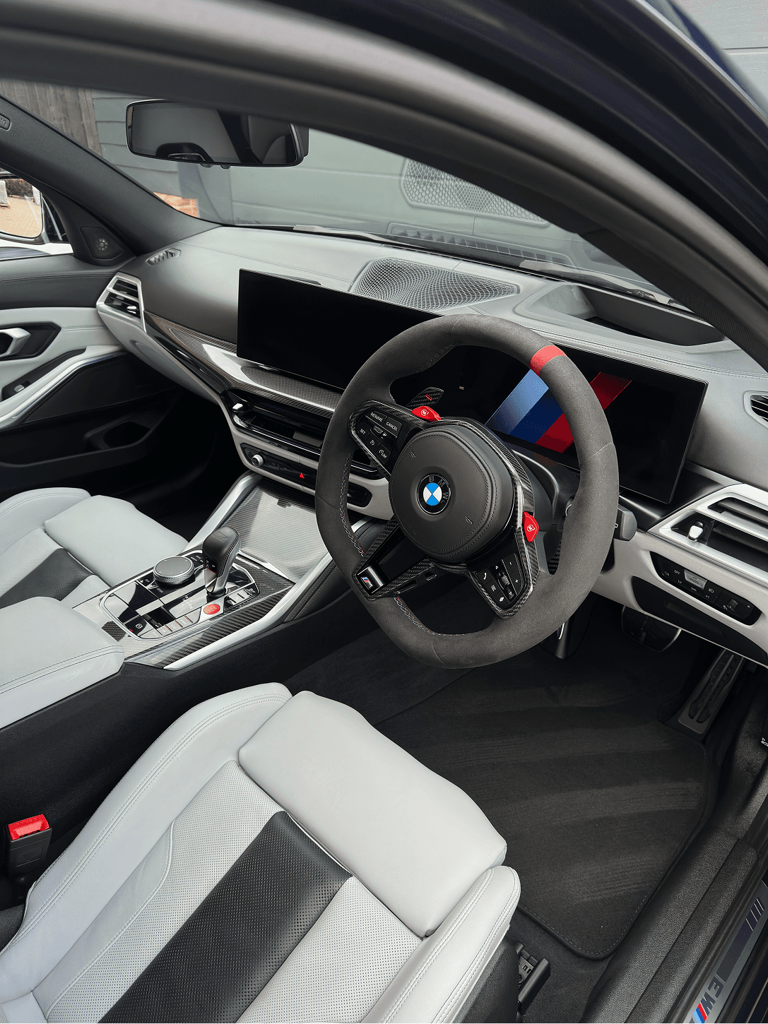BMW M interior and steering wheel